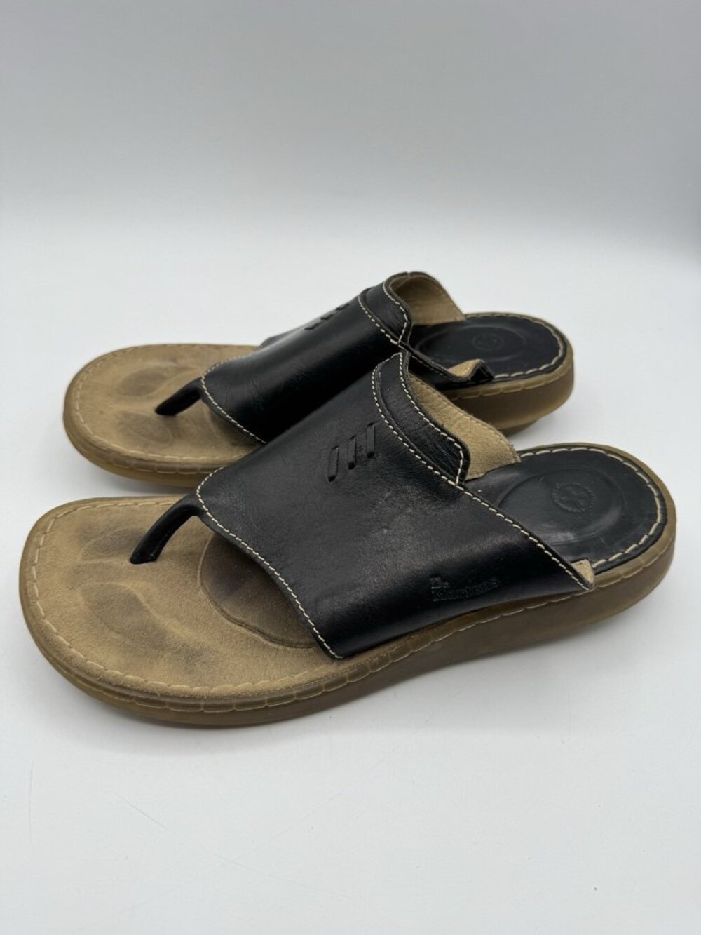 Vintage Dr. Martens 8803 Leather Sandals Thong Flip Flops Chunky Size 7